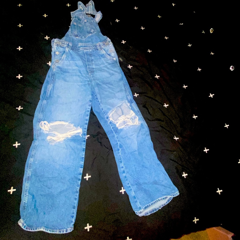 Denim overalls